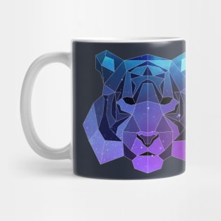 Galaxy Tiger Geometric Animal Mug